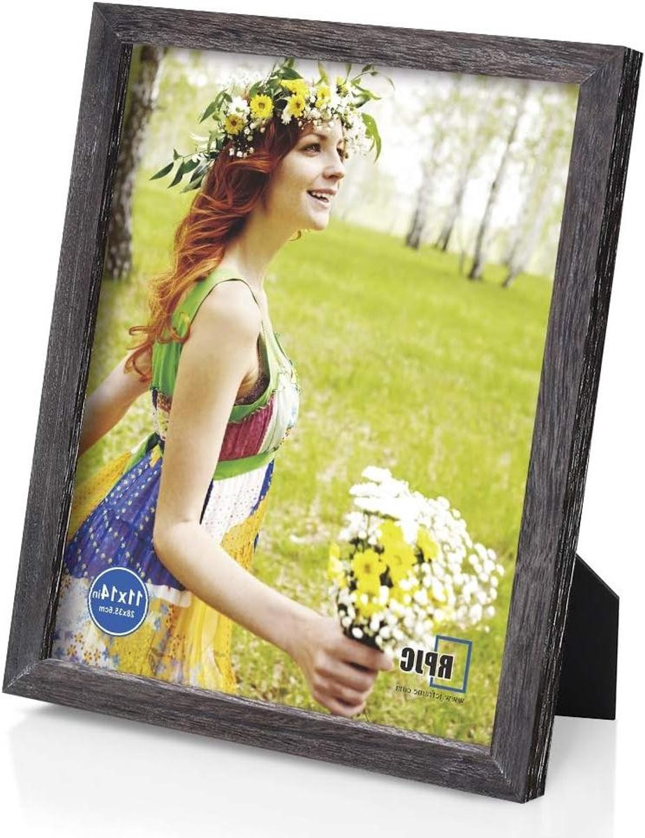 Fotolijst van massief drijfhout met high-definition glas, 11x14 inch