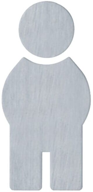 HEWI Symbole Homme 710XA.150.1 VA Couleur-No.XA B.71,5mm H.150mm S.1,5mm (710XA.150.1)