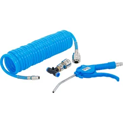 BGS Druckluft-Ausblaspistole | mit Druckluft-Spiralschlauch und T-Verbinder