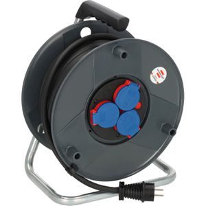 Brennenstuhl Kabeltrommel BAT, für außen IP44, 3x Schutzkontaktsteckdosen, Kabeltyp H07RN 1,5 mm², 40 m