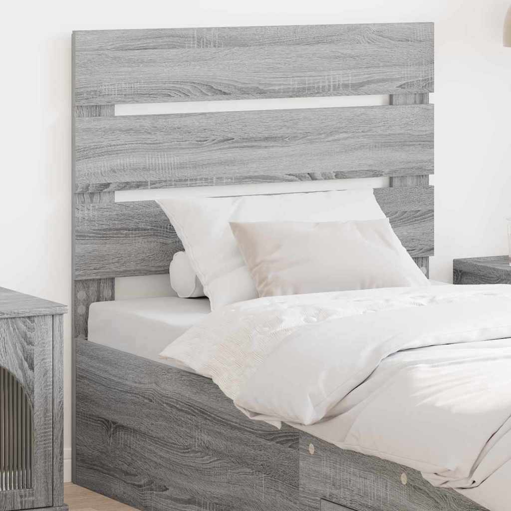 17 Stories Slat Headboard Grey Sonoma European Toddler (80 x 160 cm)