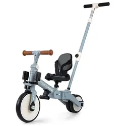 Mally Milly Optimus Max 5-in-1-Dreirad mit Führungsschiene, Denim