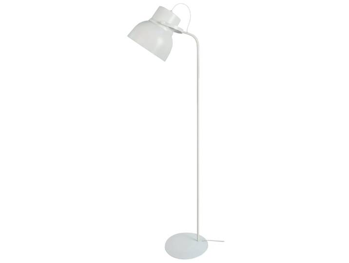 Lampadaire liseuse métal blanc abat-jour blanc
