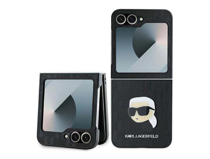 Karl Lagerfeld Klhczf6pgkskihk Z Flip6 F741 Noir/noir Saffiano Monogramme