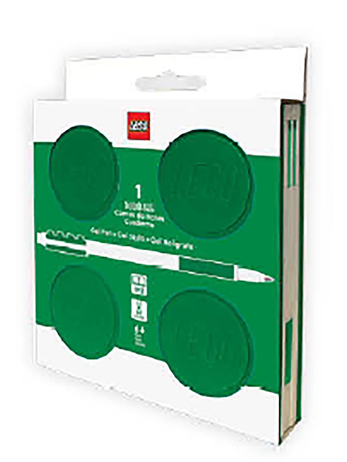 Euromic LEGO Locking Notebook w/Gel Pen (box) 192p GREEN