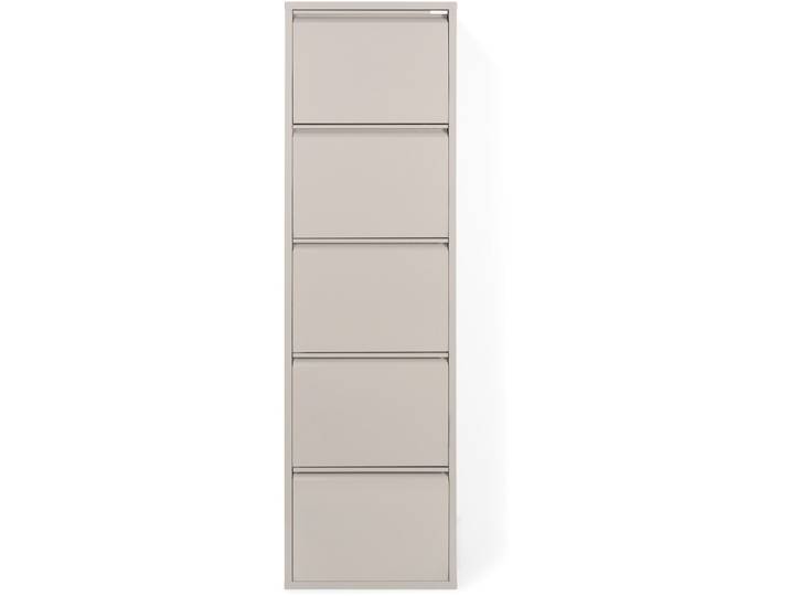 Spinder Design Schuhschrank Hesta taupe Stahl B 50 H 169 cm