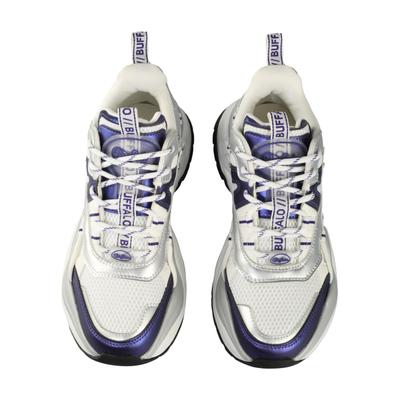 Trainingsschuh BUFFALO "Buffalo TRIPLET HOLLOW", Damen, Gr. 36, lila (weiß, silber, lila), Polyurethan, Schuhe