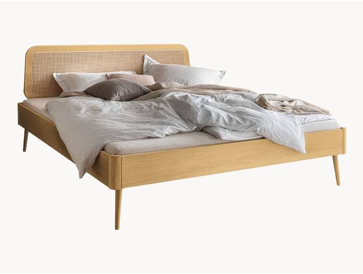 Massivholzbett Vienna - Buche geölt - 140x200 cm - ohne Kopfteil
