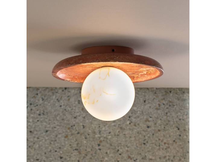 IT´S ABOUT ROMI Deckenlampe Tivoli, dimmbar, terracotta, für Wohn- / Esszimmer, Stein, Deckenlampe