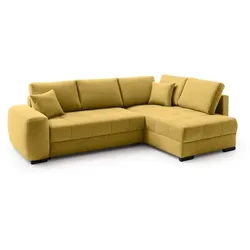 Ecksofa Paul de Luxe Stoff Gelb Curry