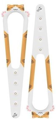 Inspired Finds Adjustable Cat Door Latch Strap Keep Dogs Out Flexible Pet Door Stopper orange
