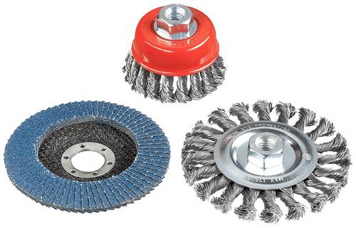 Kwb Drahtbürsten-Set für Winkelschleifer 597510 3St.