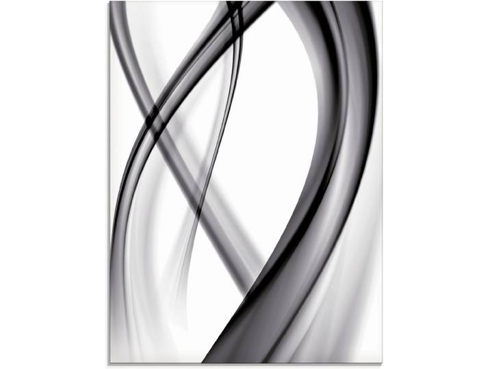 Glasbild ARTLAND Abstrakte Komposition , schwarz (farbe bild(er): schwarz), B:60cm H:80cm, Bilder, Glasbild, in verschiedenen Grössen