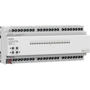 Gira Schaltaktor 504000 Komfort, für Smart Home, 24 Kanäle, bis 16 Ampere, für Hutschiene, KNX