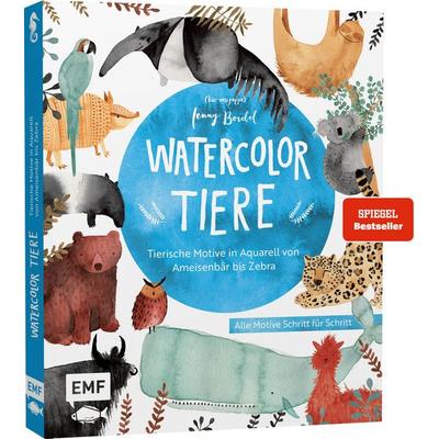 Watercolor-Tiere, Taschenbuch von Jenny Boidol, Edition Michael Fischer / EMF Verlag