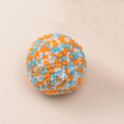 Inspire Curations YarnBounce Interactive Cat Ball Toy orange