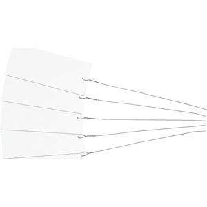 Eichner Hängeetiketten 9219-01059, 120 x 50 mm, weiß, mit Öse und Bindedraht, 200 Stück