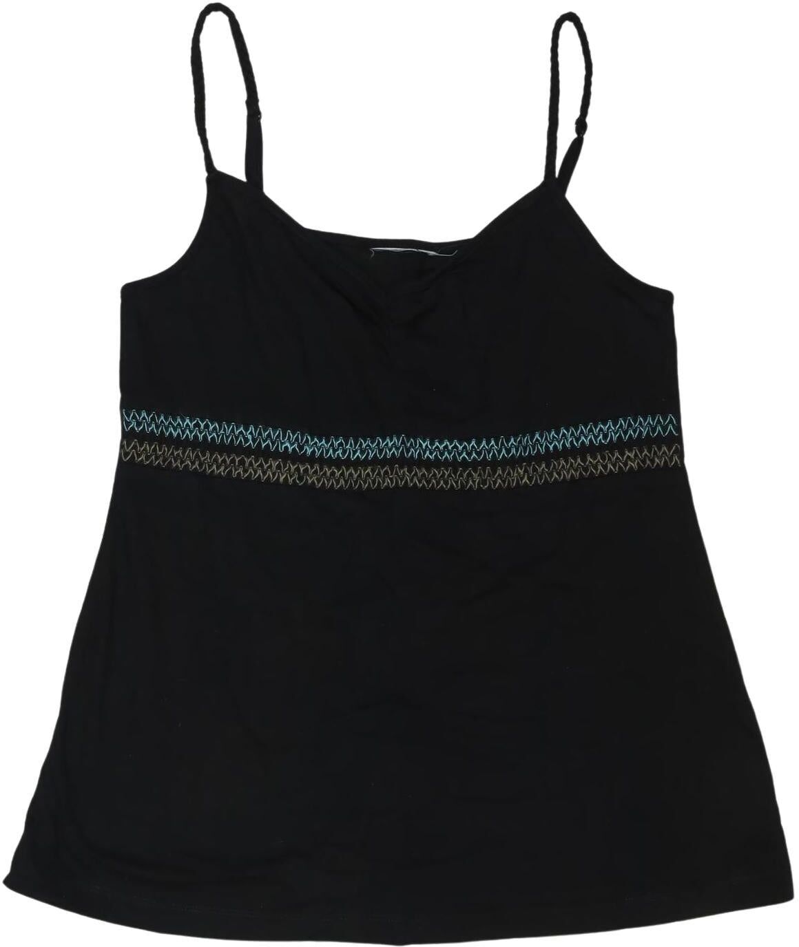 Tom Tailor Damen Top, Schwarz, Gr. Xxs, Baumwolle - Second Hand