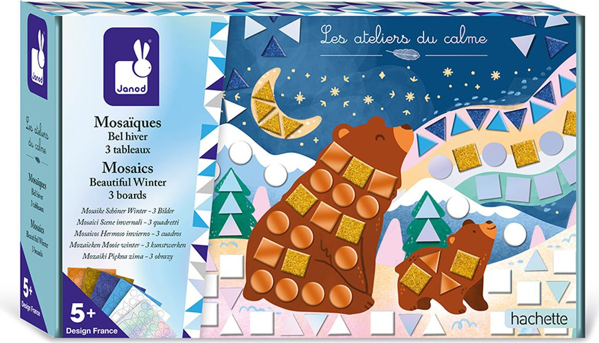Janod Mozaïekspel Winter - Creatieve knutselset voor kinderen
