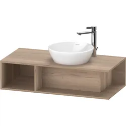 Duravit Waschtischunterschrank wandhängend „D-Neo“ 100 × 26 × 48 cm Eiche Marmoriert