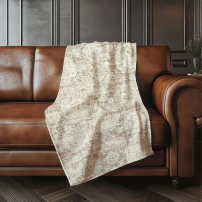 Addison Rugs Premium Machine Washable Vintage Persian Sherpa Throw Blanket