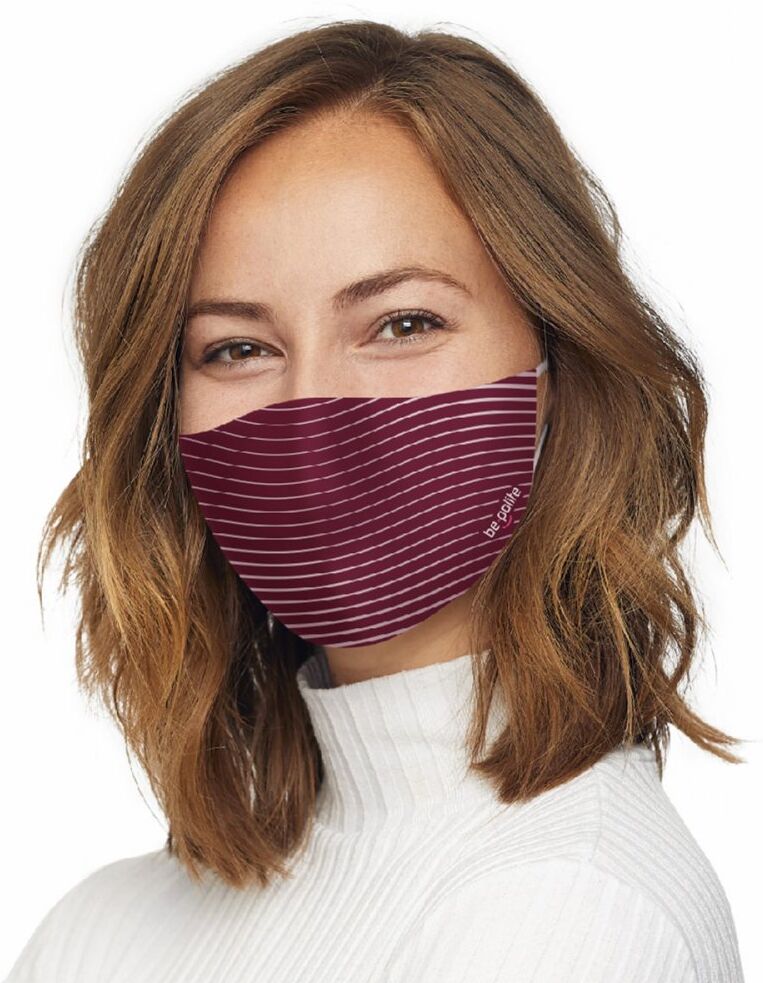 Bepolite Maske antibakteriell waschbar bordeaux