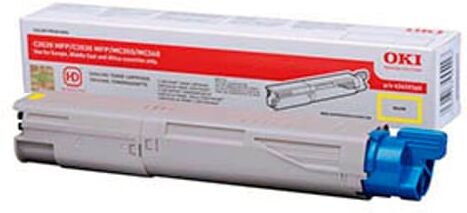 C3520 C3530 MC350 MC360 toner amarillo XL (OKI 43459369)