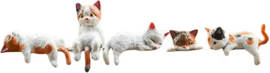 Inspire Curations Mini Cute Cat Figurine Decor Aesthetic Desk & Shelf Animal Ornament style G