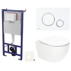 SAT Fusion Wand-WC Set für Vorwandmontage SIKOSSTORFU76