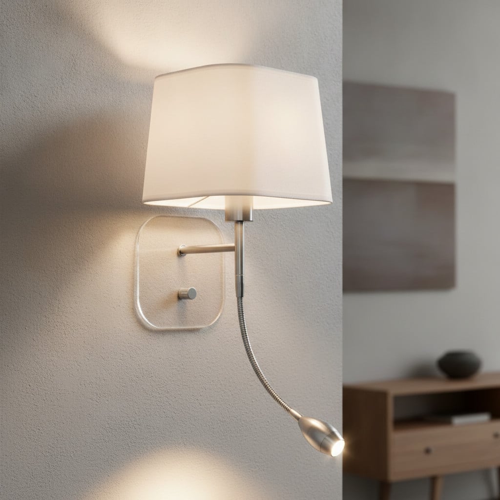 Lyora Wandlamp wit en chroom met LED