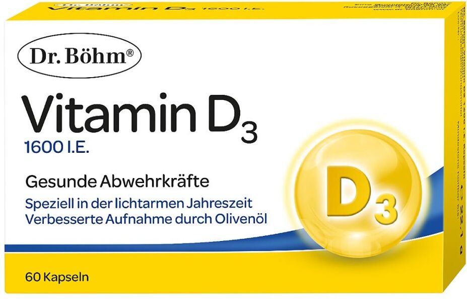 Dr. Böhm Vitamin D3 1600 internationale Einheiten 60stk