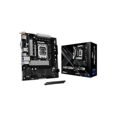 ASROCK Mainboard "H810M-X WiFi", schwarz, B:24cm H:5,8cm T:27,5cm, Mainboards