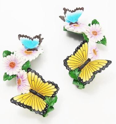 Evergreen Set of 2 Door Corners, Butterfly