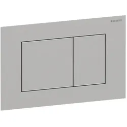 Geberit Sigma 40 Square Betätigungsplatte 115629FW1 Square, gebürstet, easy-to-clean-beschichtet, für 2-Mengen-Spülung,