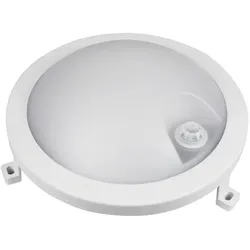 HWH LED Feuchtraumleuchte BASIS FIX SENSOR, 120°, 12W, 4000K, 1200lm, IP54, rund, grau BLU-49899