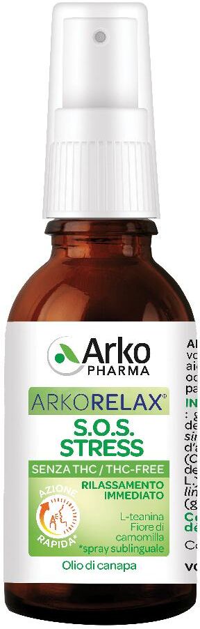 ARKOFARM Srl Arkorelax Sos Stress 15ml - Spray Sublinguale per Stress Occasionale