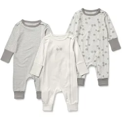 Tchibo - 3 Baby-Pyjamas - Baby - Gr. 98/104 - weiß/print
