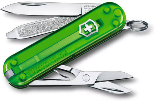 Victorinox Swiss Army Knife Classic SD Transparent Green Tea