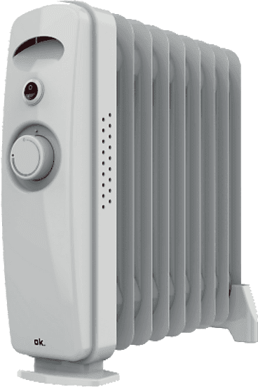 REACONDICIONADO Seminuevo Muy bueno Radiador de aceite - ok. A01_EU01_116599, 1000W, 9 Módulos, Hasta 15 m², Blanco