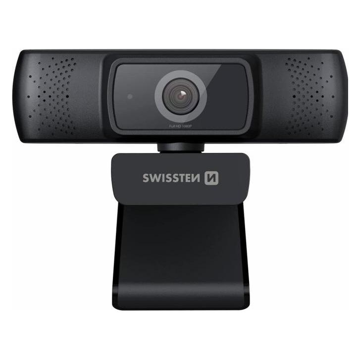 Swissten Full HD Web Camera with Microphone (2 Mpx) (SW-WEB-CAM-BK)