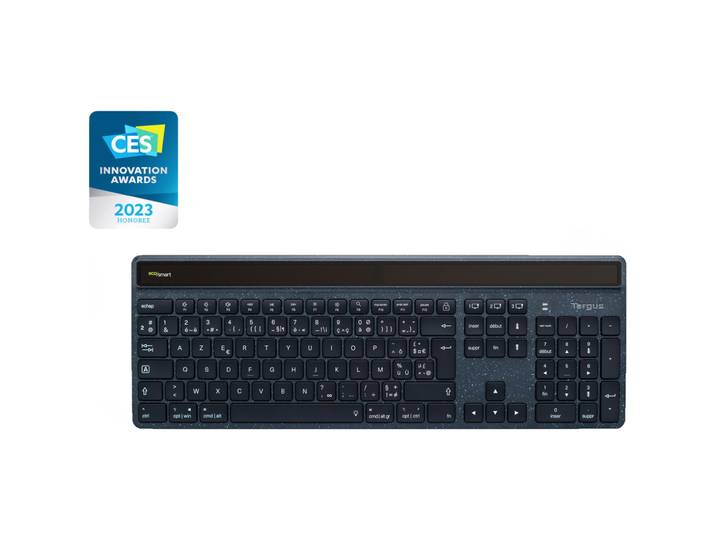 Targus Clavier sans fil AZERTY EcoSmart - Bluetooth 5.0 - Noir