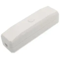 Csdk SL, Schnurschalter, Schnurdimmer weiss für LED-, Glühlampen- und Halogenlichtquellen.