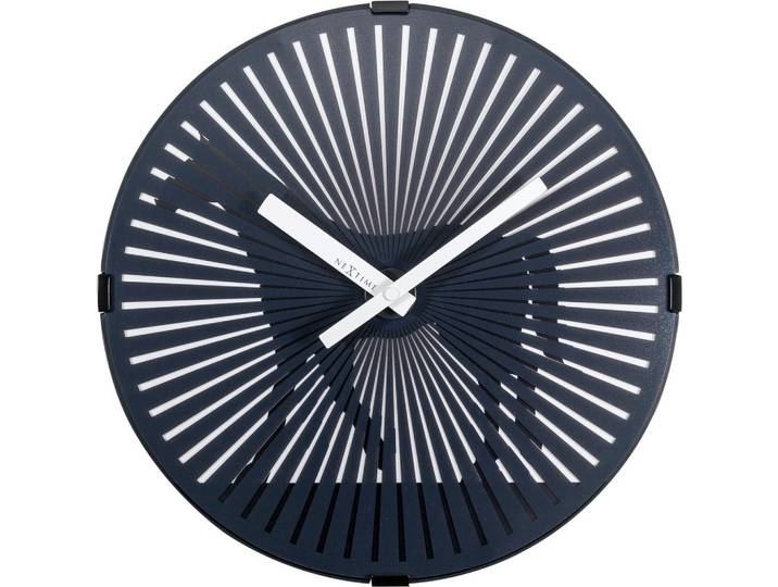 Nextime Wanduhr, Schwarz, Kunststoff, 30.5x30.5x5 cm, RoHS, CE, Dekoration, Uhren, Wanduhren