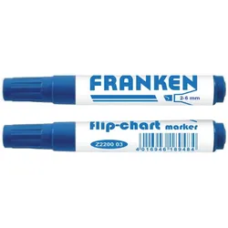 FRANKEN Flipchart Marker, Strichstärke: 2-6 mm, blau