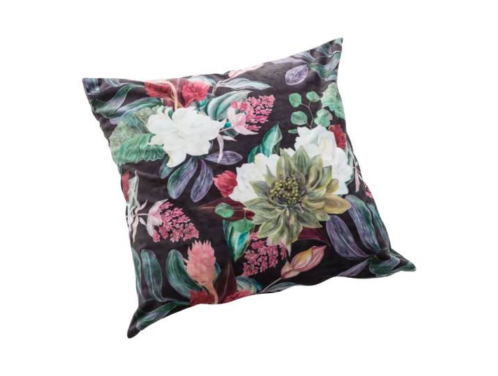 Zierkissen Akela, Johann Jakob, schwarz/multicolor, Polyester