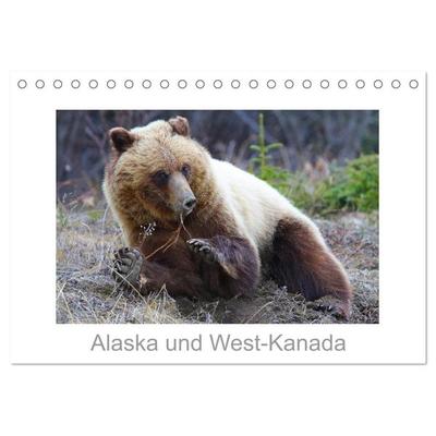 Alaska und West-Kanada (Tischkalender 2027 DIN A5 quer), CALVENDO Monatskalender