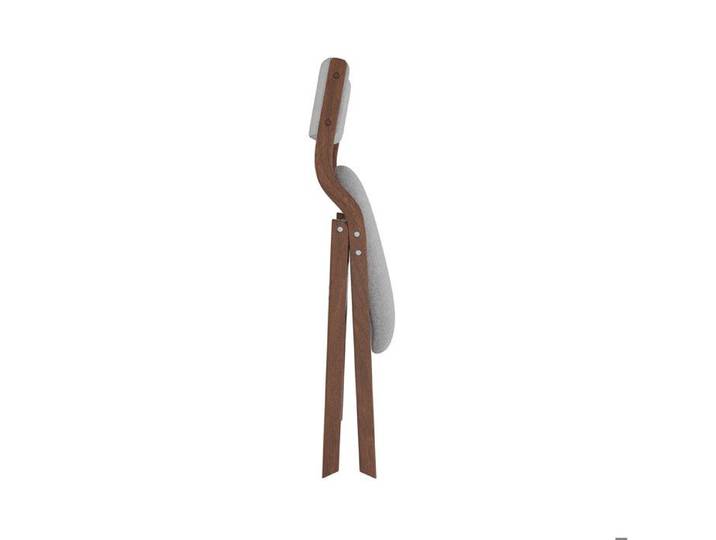 Chaise pliante de salle à manger – Lot de 4 – Gris – Livrées montées