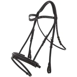 Imperial Riding Trensenzaum Di Layla Black-Black Croco, Größe: P/S