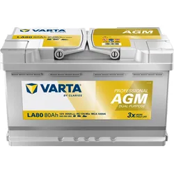 Varta LA80 Professional DP AGM Versorgungsbatterie 12V 80Ah 800A
