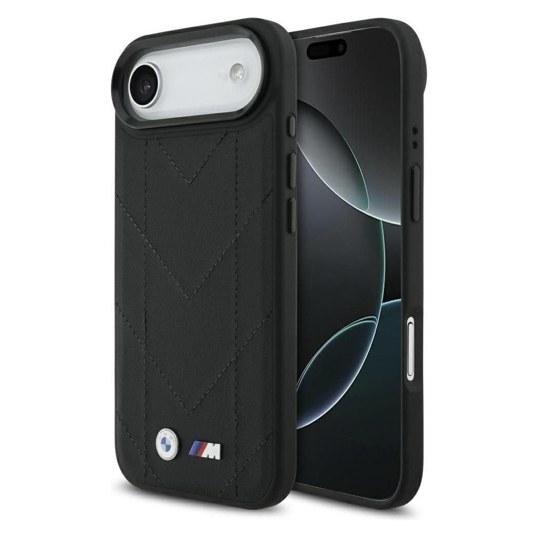 BMW Etui M Quilted Logo MagSafe do iPhone 17 Air czarny (Apple iPhone 17) (BMHMP17M25PSECHK)